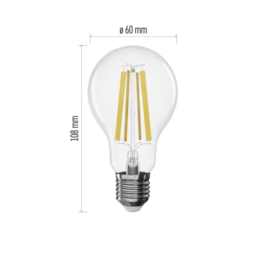Lâmpada LED com regulação FILAMENT A60 E27/11W/230V 2700K