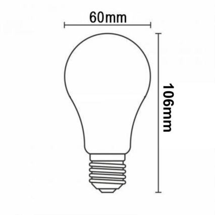 Lâmpada LED com regulação FILAMENT A60 E27/11W/230V 4000K