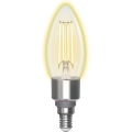 Lâmpada LED com regulação FILAMENT C35 E14/4,5W/230V 2700-6500K Wi-Fi - Aigostar