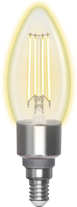 Lâmpada LED com regulação FILAMENT C35 E14/4,5W/230V 2700-6500K Wi-Fi - Aigostar