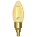 Lâmpada LED com regulação FILAMENT C35 E14/4,5W/230V 2700-6500K Wi-Fi - Aigostar