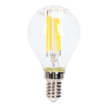 Lâmpada LED com regulação FILAMENT G45 E14/4W/230V 6500K - Aigostar