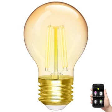 Lâmpada LED com regulação FILAMENT G45 E27/4,5W/230V 2700-6500K Wi-Fi - Aigostar