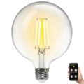 Lâmpada LED com regulação FILAMENT MESH Inteligente G125 E27/6W/230V 2700-6500K - Aigostar