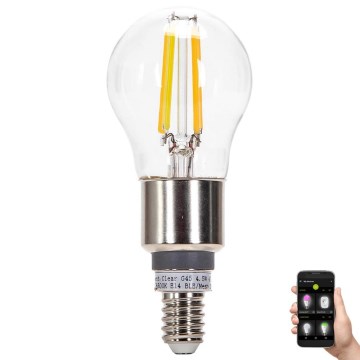 Lâmpada LED com regulação FILAMENT MESH Inteligente G45 E14/4,5W/230V 2700-6500K - Aigostar
