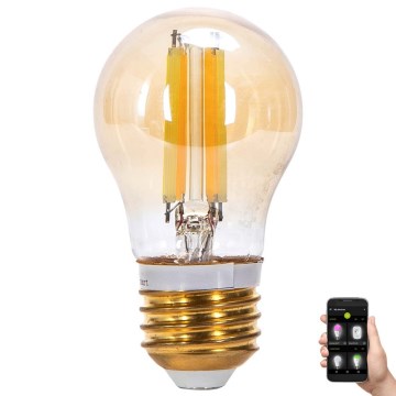 Lâmpada LED com regulação FILAMENT MESH Inteligente G45 E27/4,5W/230V 2700-6500K - Aigostar