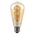 Lâmpada LED com regulação FILAMENT ST64 E27/4,8W/230V 1800K