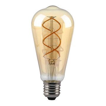 Lâmpada LED com regulação FILAMENT ST64 E27/4,8W/230V 1800K