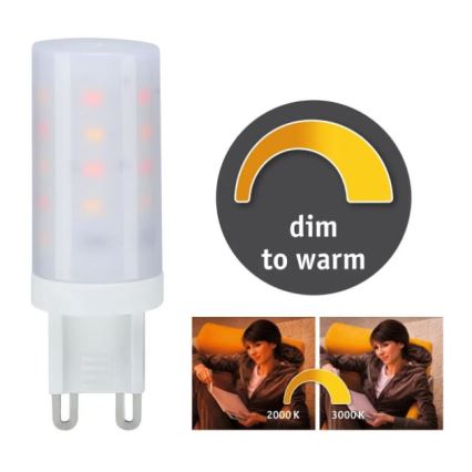 Lâmpada LED com regulação G9/4W/230V 2000-3000K - Paulmann 28819