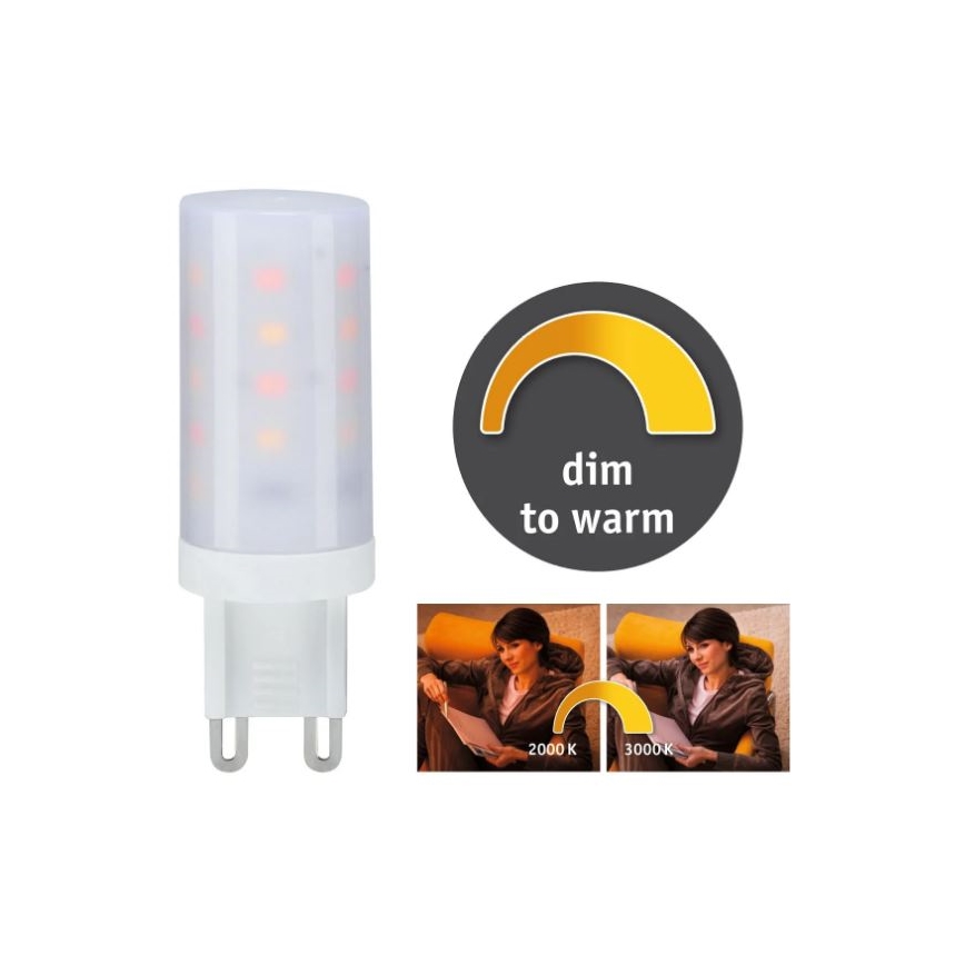 Lâmpada LED com regulação G9/4W/230V 2000-3000K - Paulmann 28819