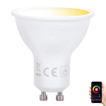 Lâmpada LED com regulação GU10/5W/230V 3000-6500K Wi-Fi - Aigostar