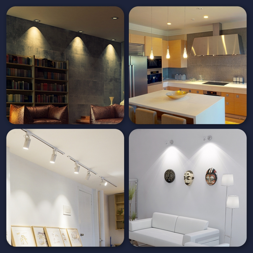 Lâmpada LED com regulação GU10/5W/230V 3000-6500K Wi-Fi - Aigostar