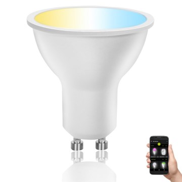Lâmpada LED com regulação GU10/6W/230V 2700-6500K Wi-Fi - Aigostar