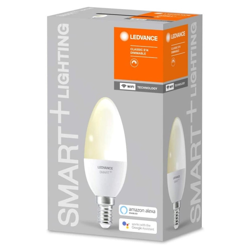 Lâmpada LED com regulação INTELIGENTE+ E14/5W/230V 2700K Wi-Fi - Ledvance