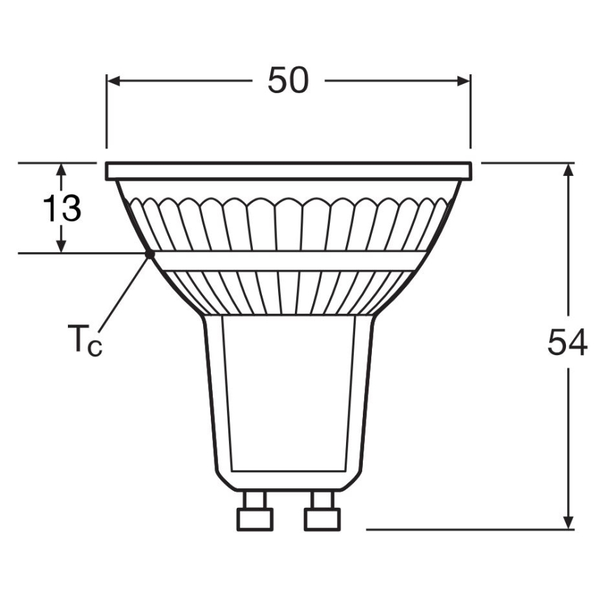 Lâmpada LED com regulação PAR16 GU10/4,7W/230V 4000K 36° CRI 90 - Osram
