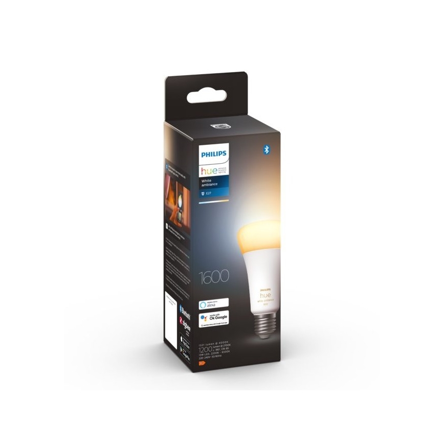 Lâmpada LED com regulação Philips Hue WHITE AMBIANCE E27/13W/230V 2200-6500K