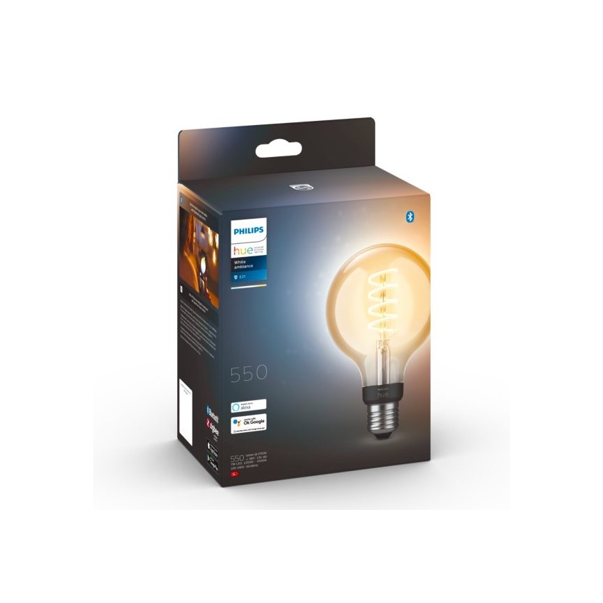 Lâmpada LED com regulação Philips Hue WHITE AMBIANCE G93 E27/7W/230V 2200-4500K