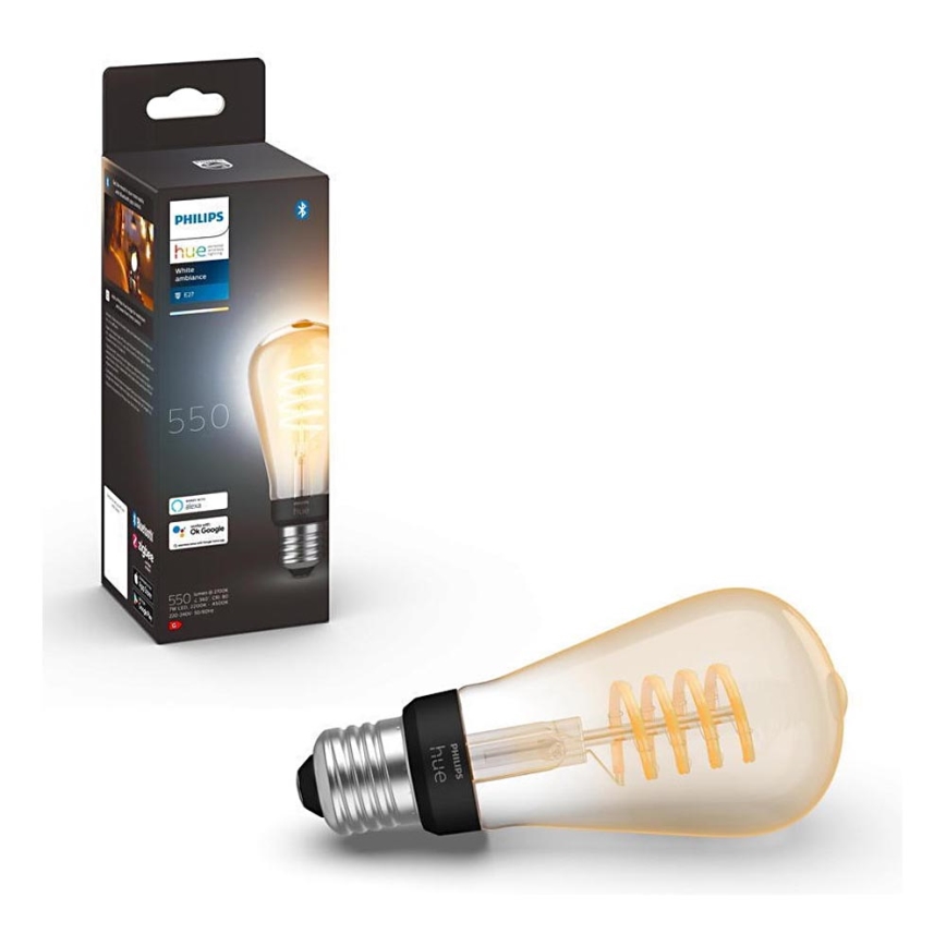 Lâmpada LED com regulação Philips Hue WHITE AMBIANCE ST64 E27/7W/230V 2200-4500K