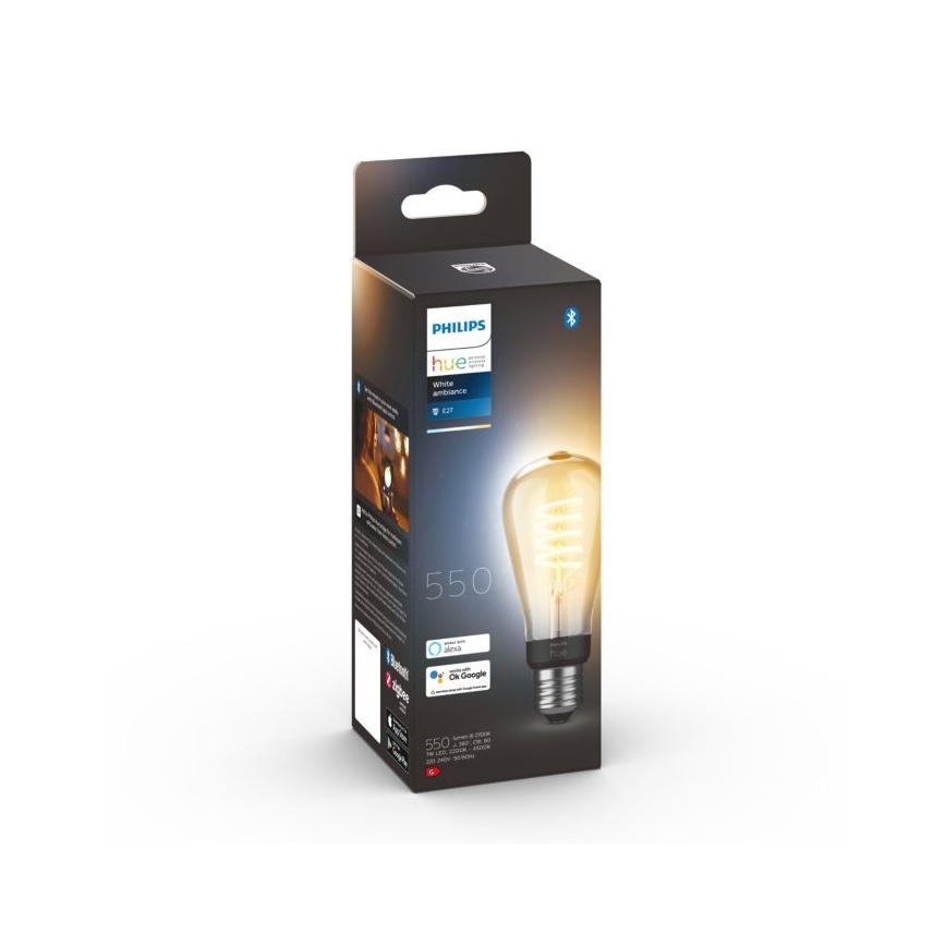 Lâmpada LED com regulação Philips Hue WHITE AMBIANCE ST64 E27/7W/230V 2200-4500K