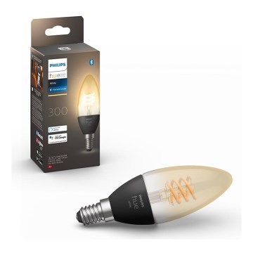 Lâmpada LED com regulação Philips Hue WHITE FILAMENT E14/4,5W/230V 2100K