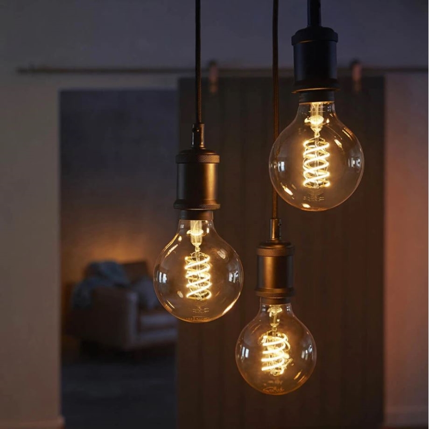 Lâmpada LED com regulação Philips Hue WHITE FILAMENT G93 E27/7,2W/230V 2100K