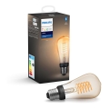 Lâmpada LED com regulação Philips Hue WHITE FILAMENT ST64 E27/7W/230V 2100K