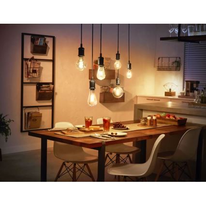 Lâmpada LED com regulação Philips Hue WHITE FILAMENT ST72 E27/7W/230V 2100K