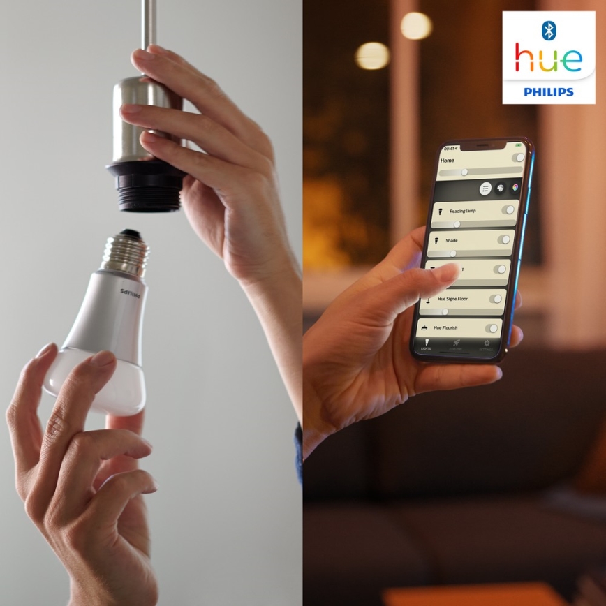Lâmpada LED com regulação Philips Hue WHITE GU10/5,2W/230V 2700K