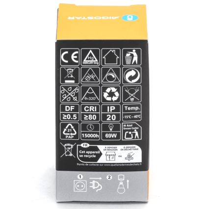Lâmpada LED com regulação R7s/8W/230V 2700K - Aigostar