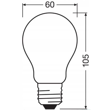 Lâmpada LED com regulação RETROFIT A60 E27/11W/230V 4000K - Osram