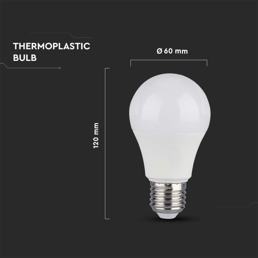 Lâmpada LED com regulação SAMSUNG CHIP A60 E27/11W/230V 3000K