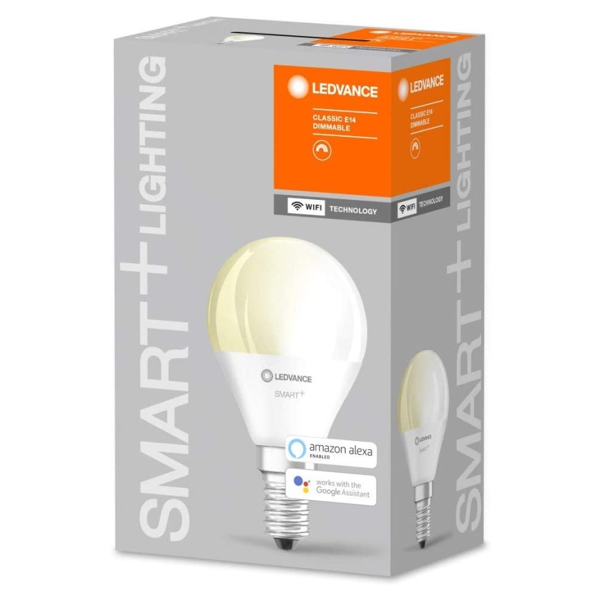 Lâmpada LED com regulação SMART + E14/5W/230V 2700K Wi-Fi - Ledvance