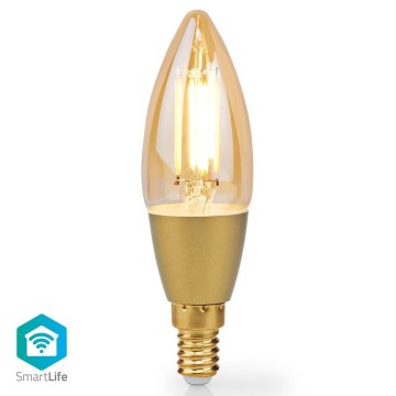 Lâmpada LED com regulação Smartlife E14/4,9W/230V 1800-3000K Wi-Fi Tuya