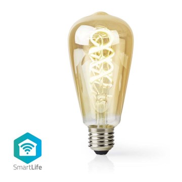 Lâmpada LED com regulação ST64 E27/4,9W/230V Wi-Fi 1800-6500K