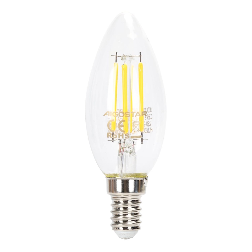 Lâmpada LED com regulação VINTAGE C35 E14/4W/230V 6500K - Aigostar