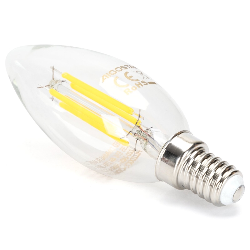 Lâmpada LED com regulação VINTAGE C35 E14/4W/230V 6500K - Aigostar
