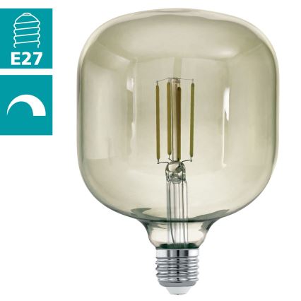 Lâmpada LED com regulação VINTAGE E27/4W/230V 3000K  - Eglo 12597