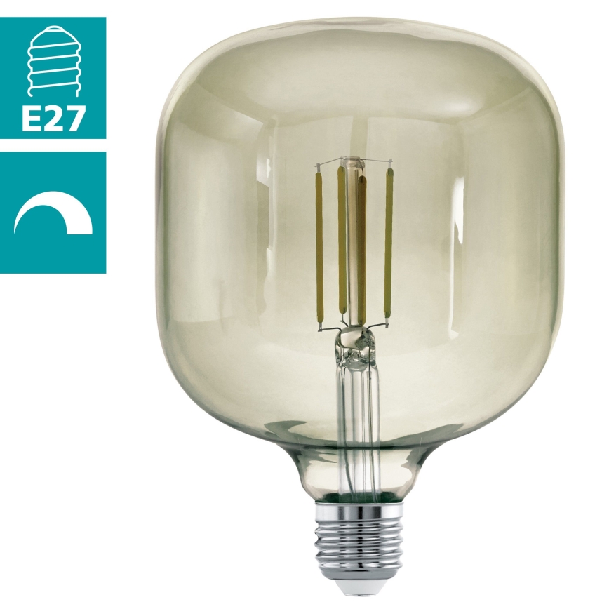 Lâmpada LED com regulação VINTAGE E27/4W/230V 3000K  - Eglo 12597