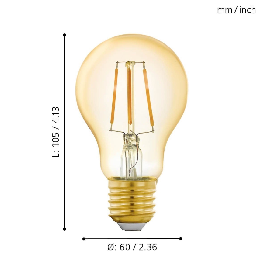Lâmpada LED com regulação E27/5,5W/230V 2200K - Eglo
