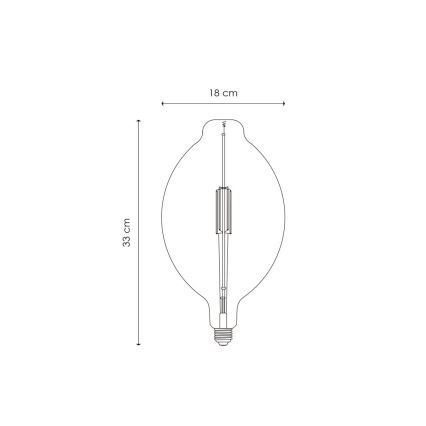 Lâmpada LED com regulação VINTAGE EDISON E27/4W/230V 3000K