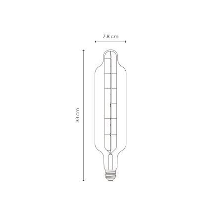 Lâmpada LED com regulação VINTAGE EDISON E27/5W/230V 1800K