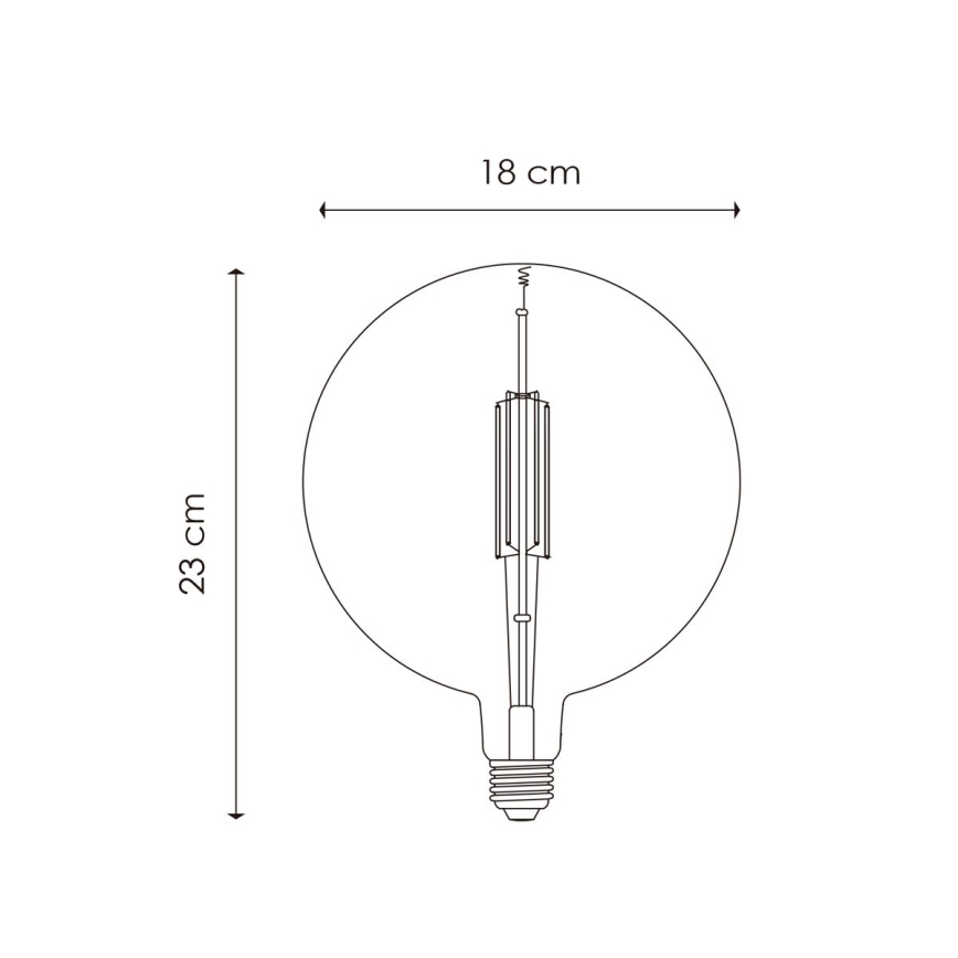 Lâmpada LED com regulação VINTAGE EDISON G180 E27/4W/230V 2700K
