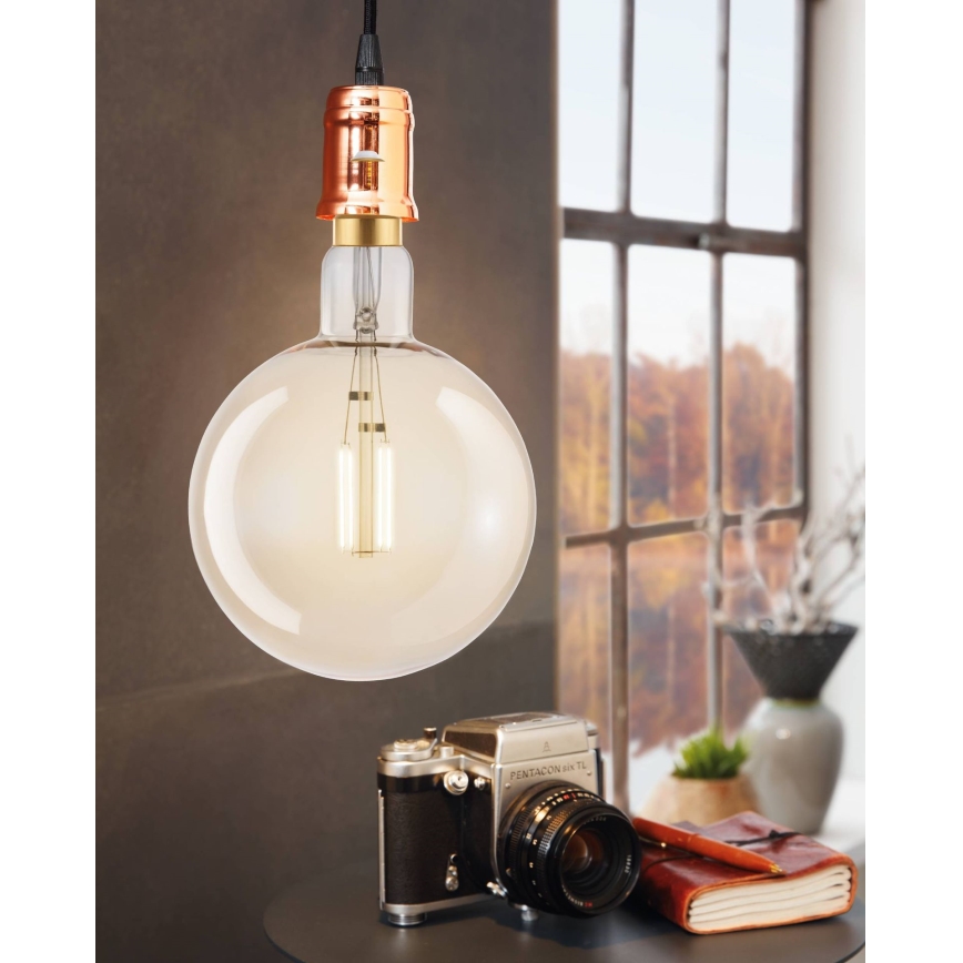 Lâmpada LED com regulação VINTAGE G200 E27/4W/230V 2200K - Eglo 12593