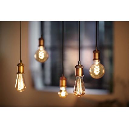 Lâmpada LED com regulação VINTAGE Philips G93 E27/4W/230V 1800K