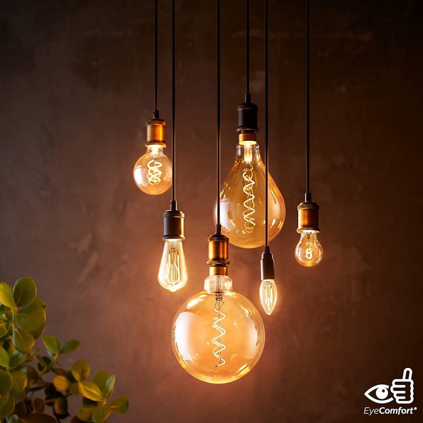 Lâmpada LED com regulação VINTAGE Philips G93 E27/4W/230V 1800K