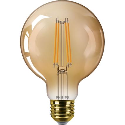 Lâmpada LED com regulação VINTAGE Philips G95 E27/7W/230V 1800K