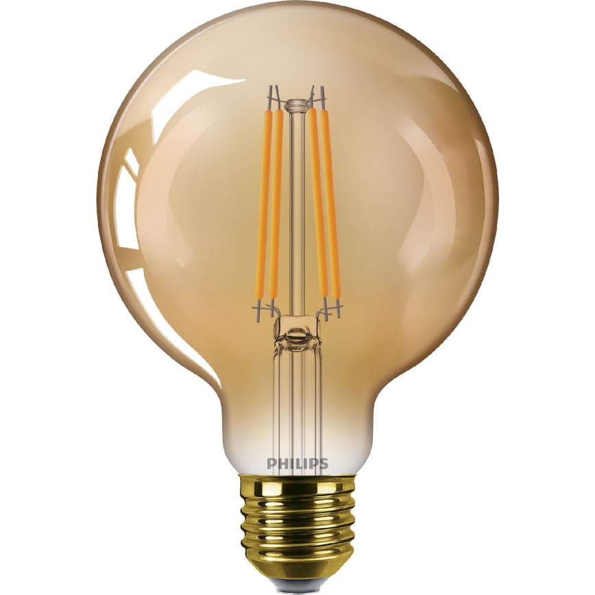 Lâmpada LED com regulação VINTAGE Philips G95 E27/7W/230V 1800K