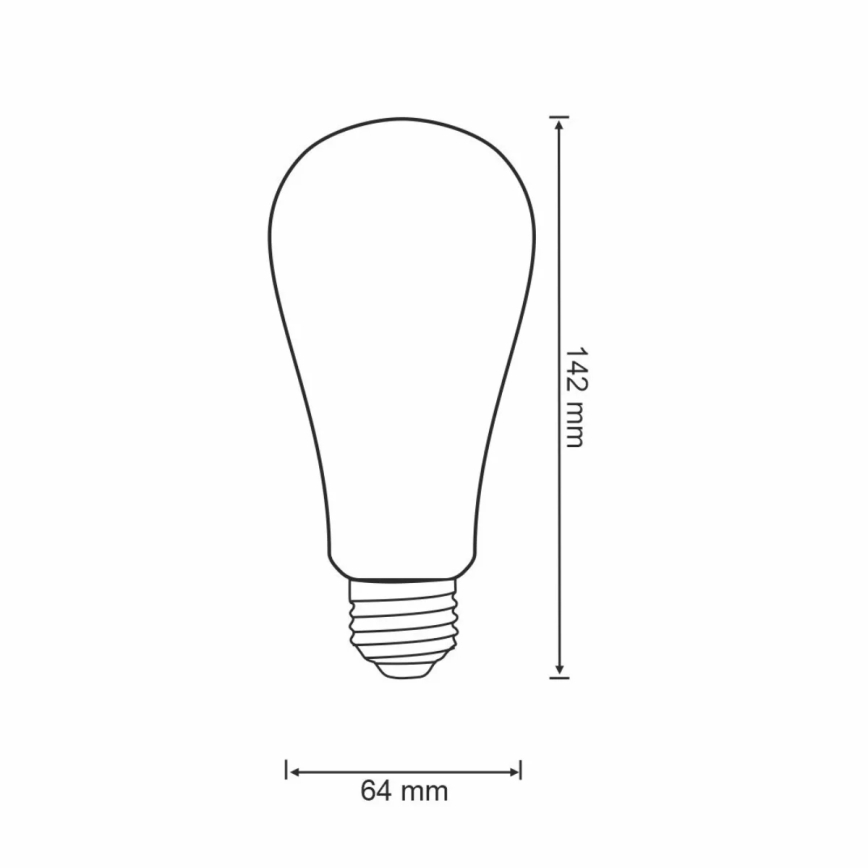 Lâmpada LED com regulação VINTAGE ST64 E27/5,5W/230V 1800-2700K Wi-fi Tuya