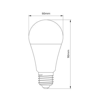 Lâmpada LED com sensor de movimento e crepúsculo A60 E27/6W/230V 3000K
