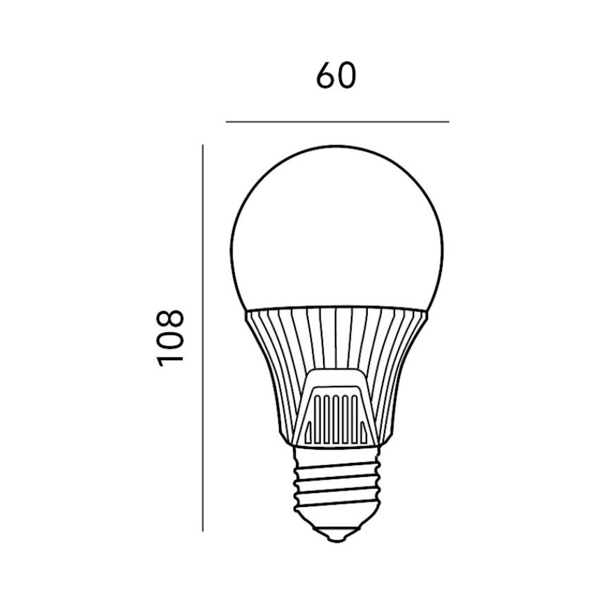 Lâmpada LED com sensor E27/9W/230V 6500K
